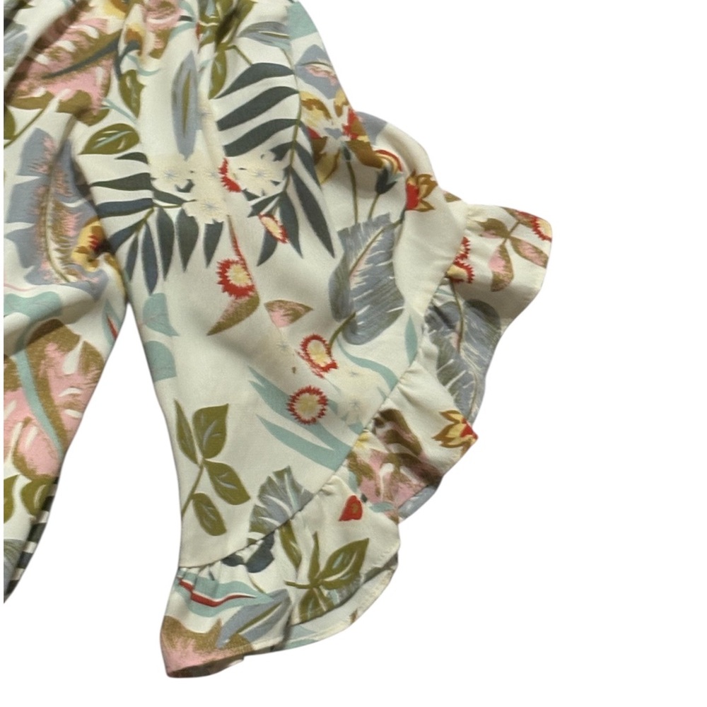 Easel Floral Off-Shoulder Ruffle Top - Picture 4 of 7